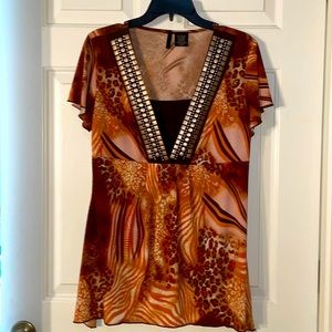 Handkerchief Embellished Top